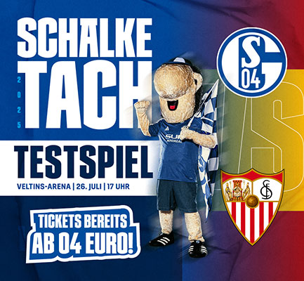 Ticketbewerbung für das Testspiel am Schalke-Tach: S04 - Sevilla