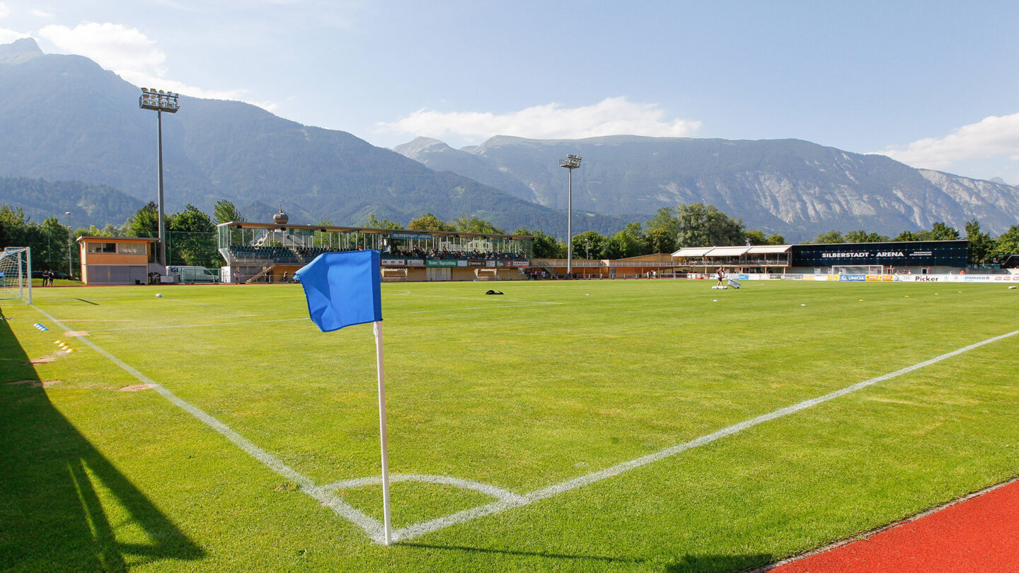 Totale von der Silberstadt-Arena in Schwaz
