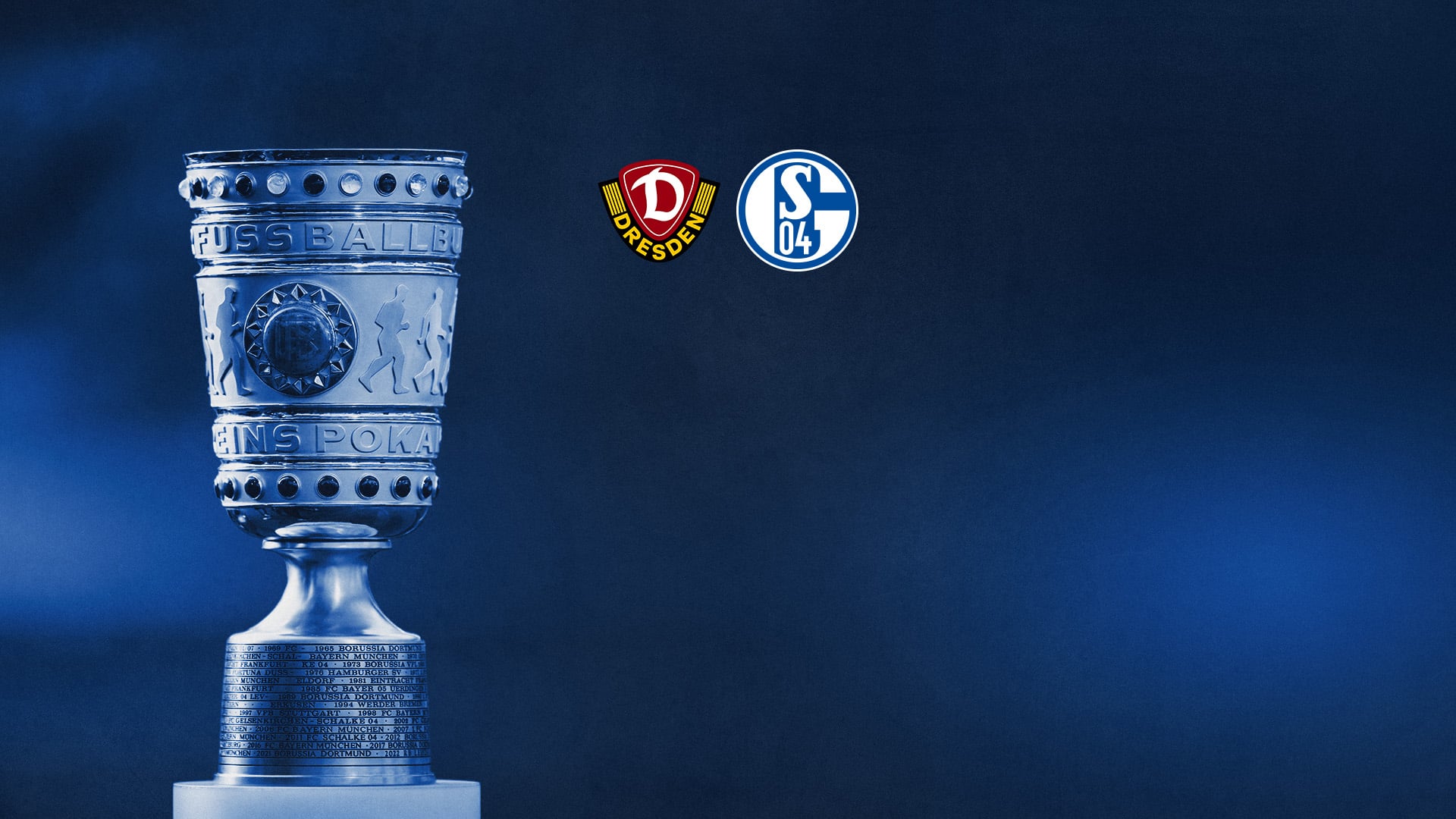Pokalgrafik Dresden gegen Schalke