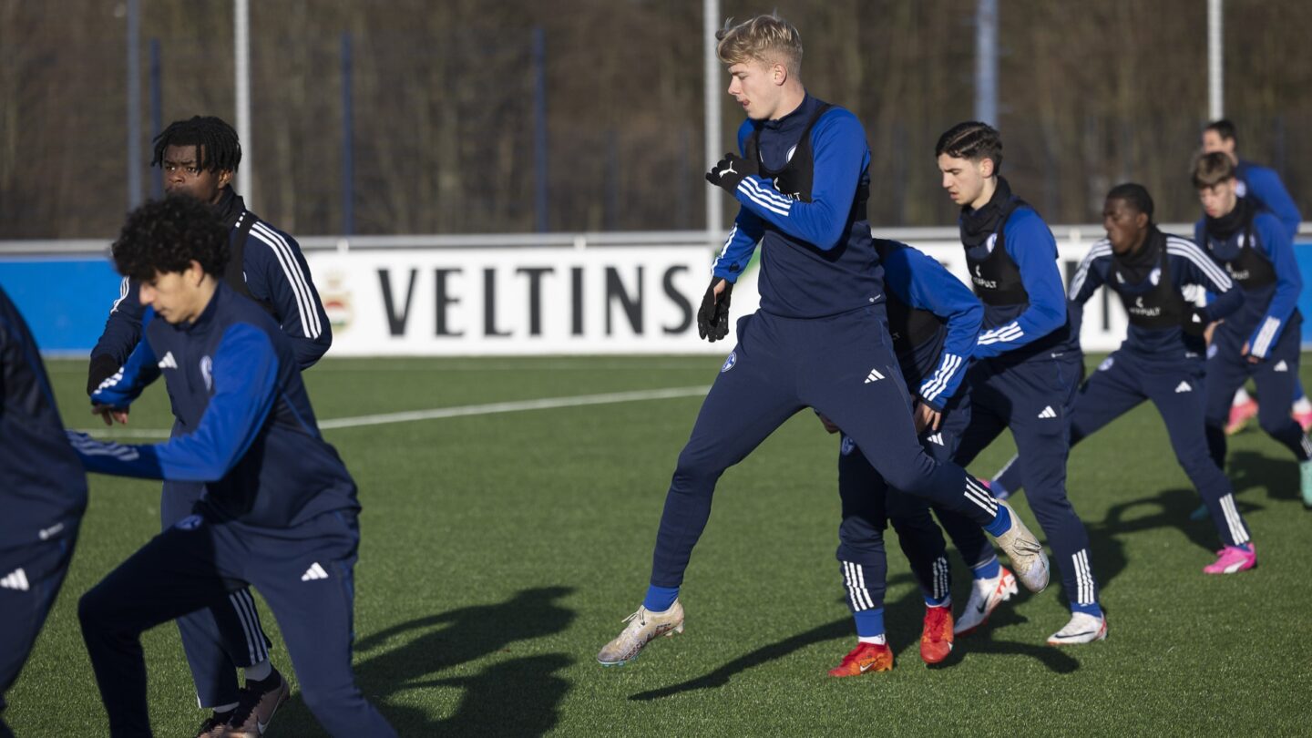 U17 vor erstem Ligaspiel, Februar 2024