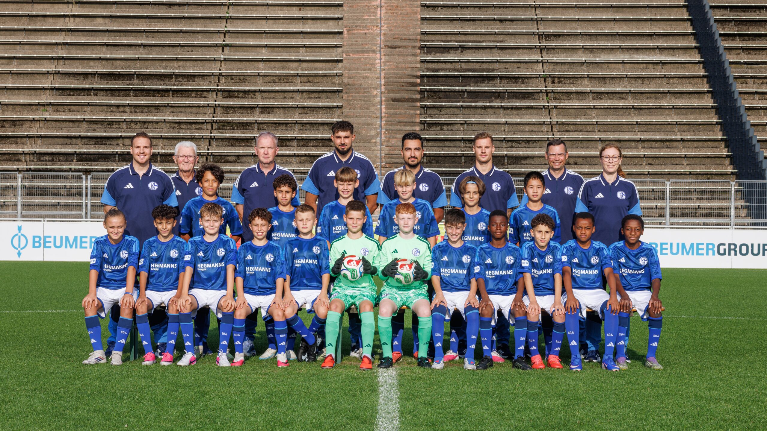 01.09.2026, Knappenschmiede, Media Day, Mannschaftsfoto, FC Schalke 04,
