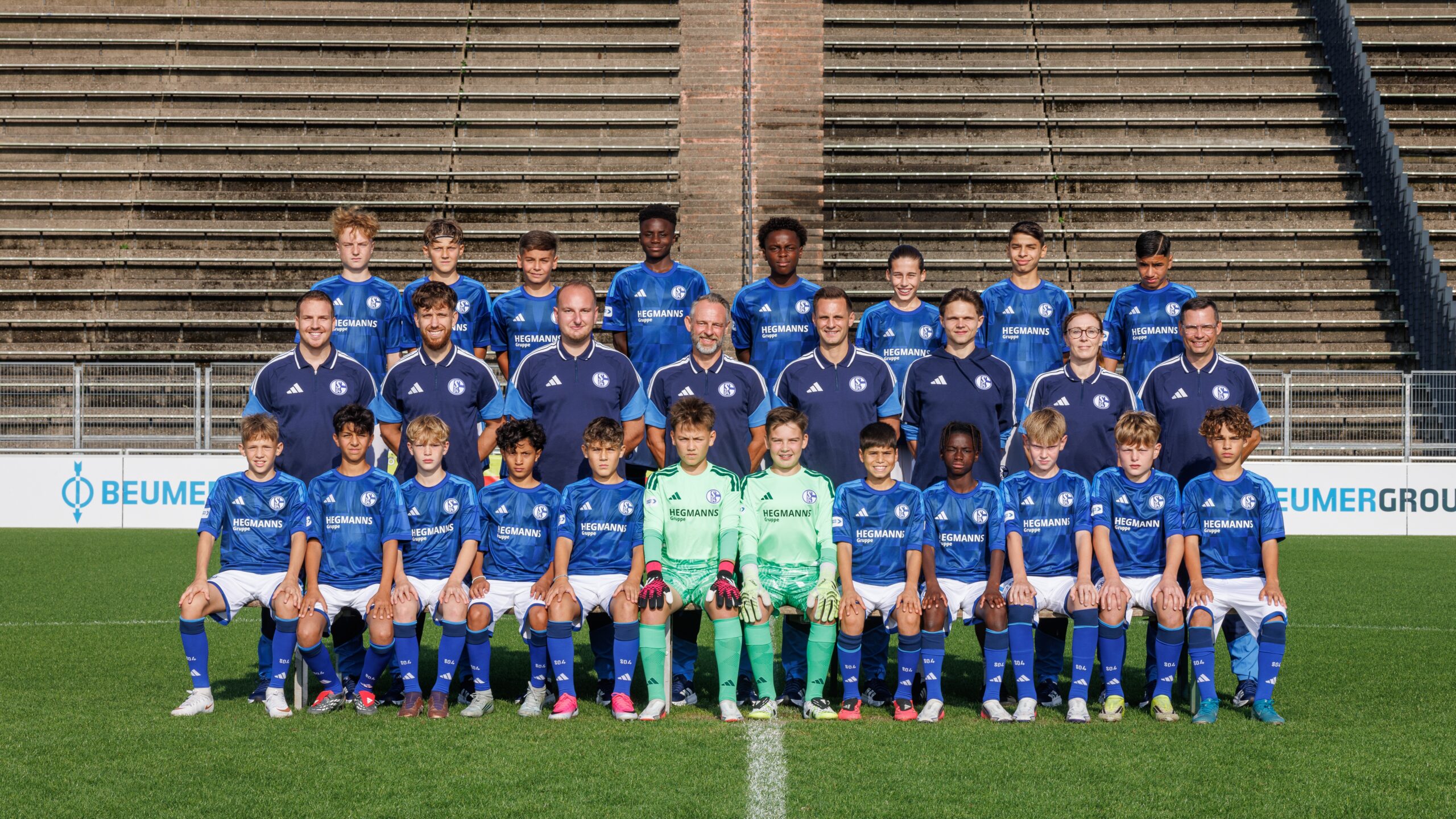 01.09.2026, Knappenschmiede, Media Day, Mannschaftsfoto, FC Schalke 04,