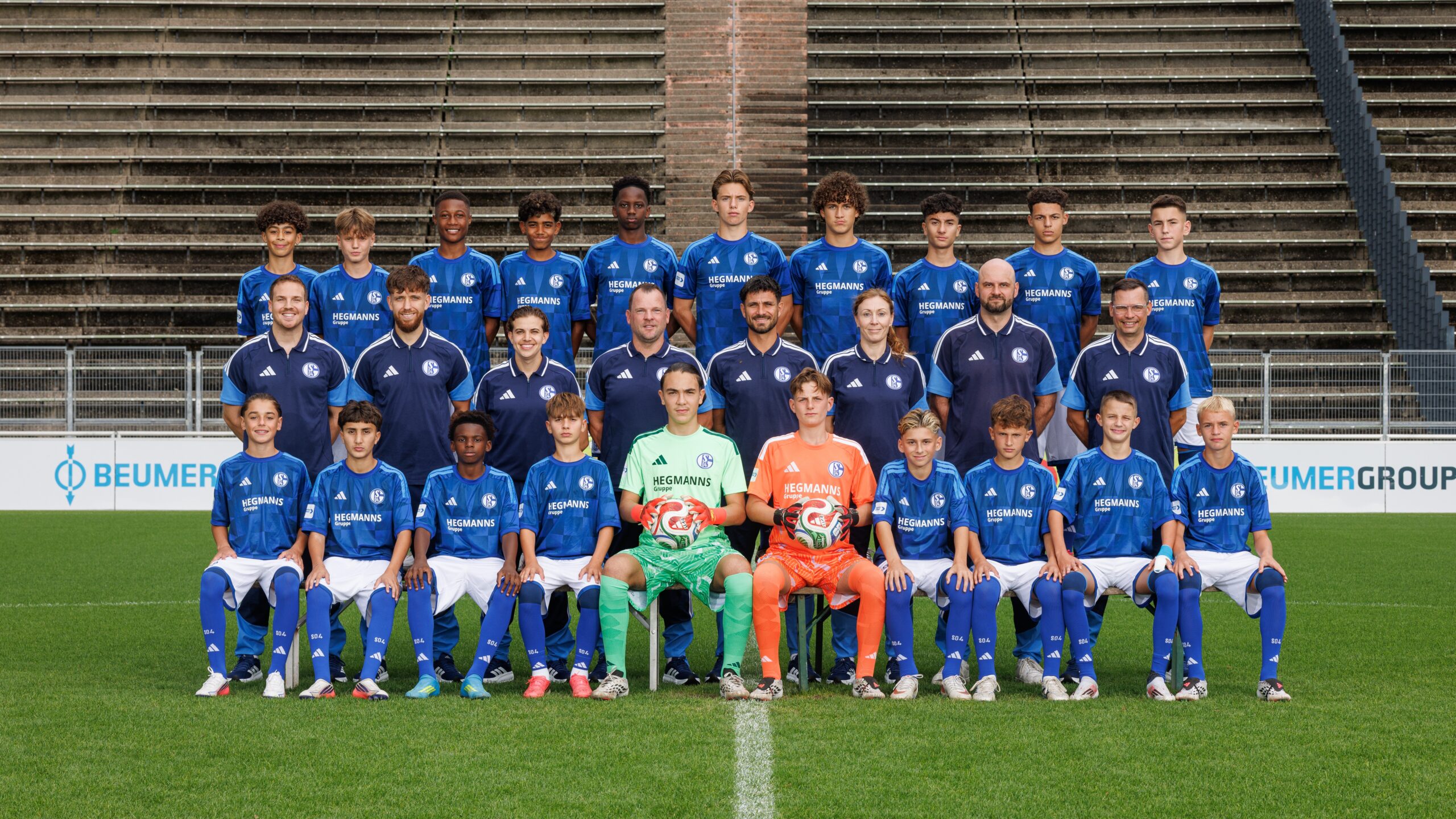 01.09.2026, Knappenschmiede, Media Day, Mannschaftsfoto, FC Schalke 04,